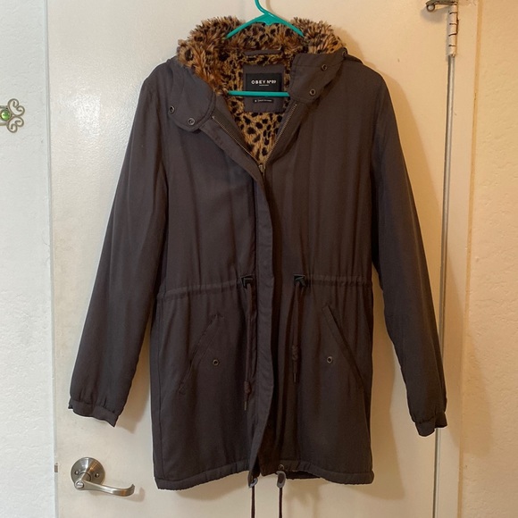 Obey Jackets & Blazers - Obey Cheetah Lined Jacket